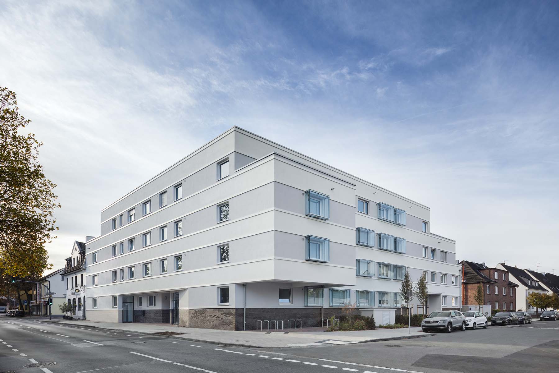 Wohnungsbau Hilden  Pagel Henn Architekten  Gesamtansicht Architekturfotografie Jens Kirchner