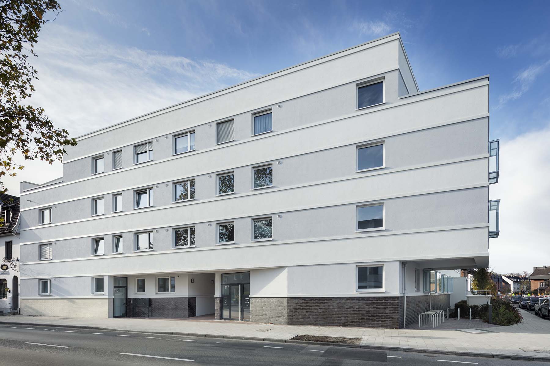 Wohnungsbau Hilden  Pagel Henn Architekten  Gesamtansicht Architekturfotografie Jens Kirchner
