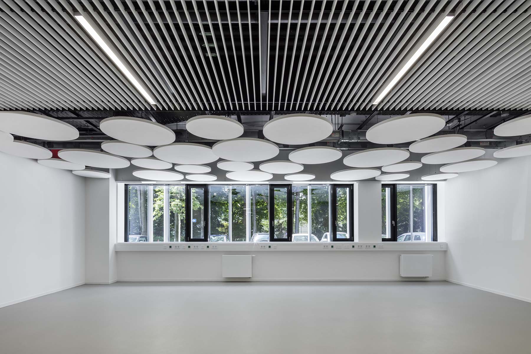 Sporthochschule Köln kadawittfeldarchitektur Innenraum Büro Architekturfotografie Jens Kirchner