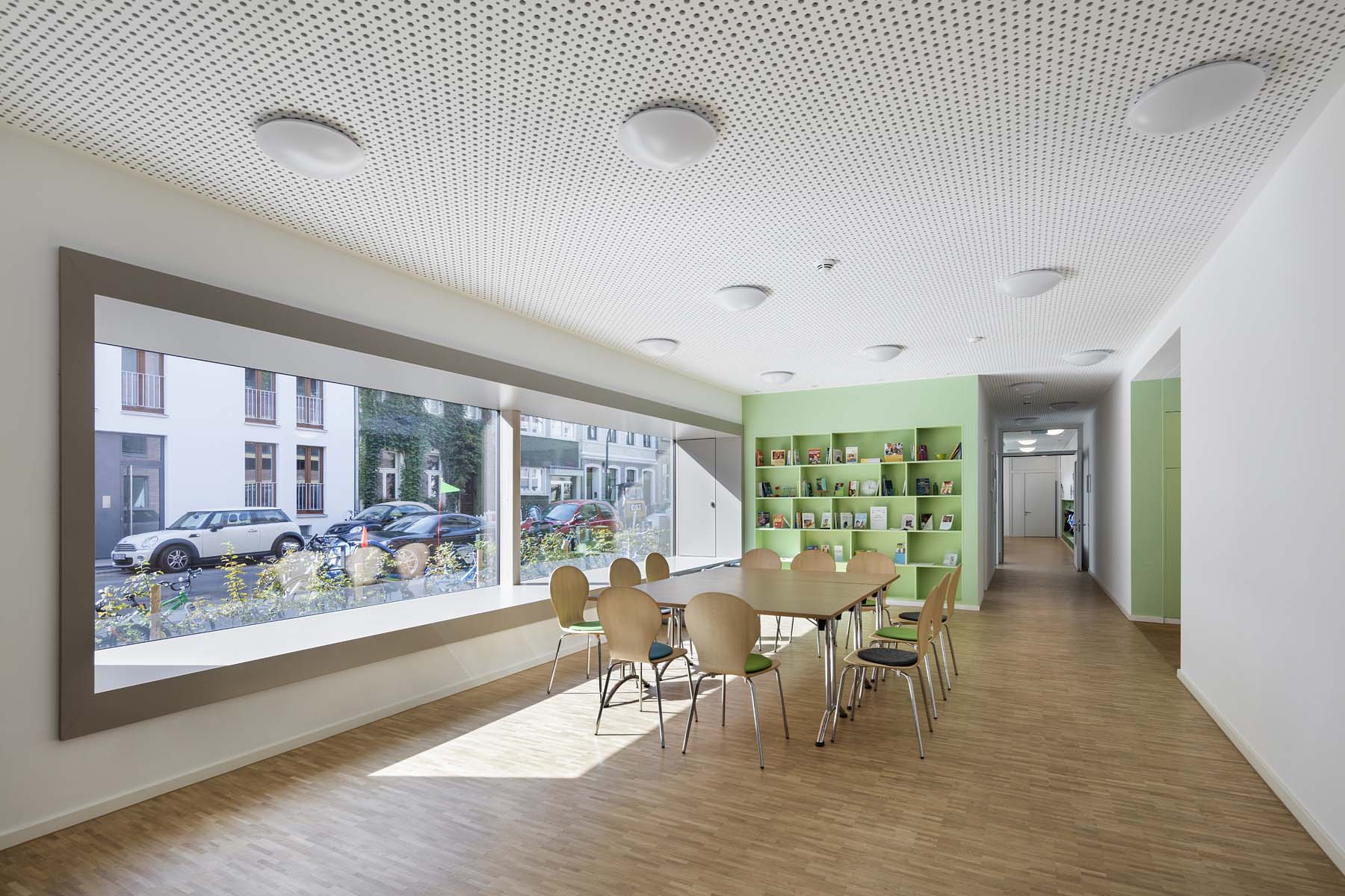 Kita Köln Lepel und Lepel Architektur  Flur Gruppenraum Architekturfotografie Jens Kirchner
