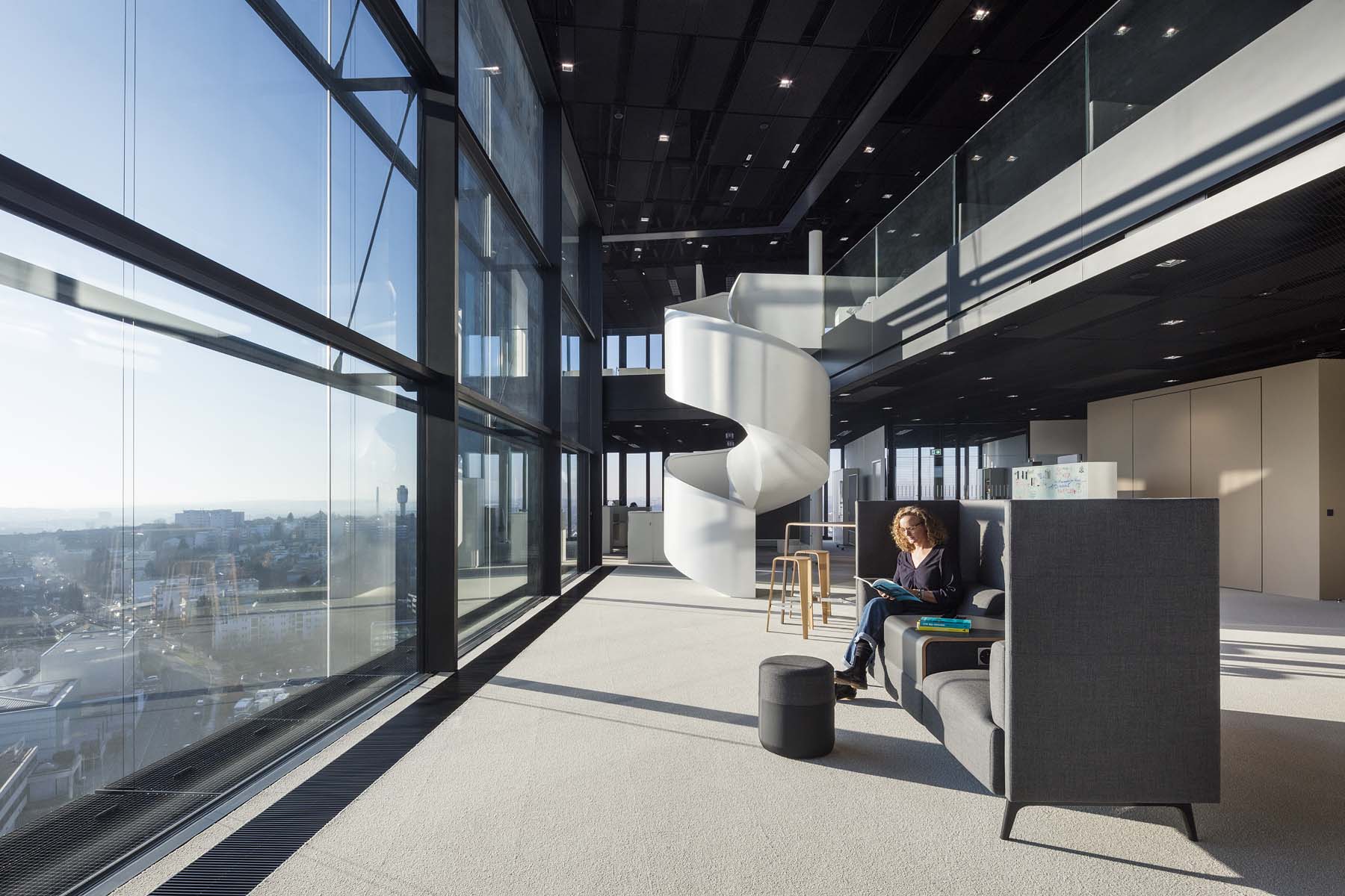 Sporthochschule Köln kadawittfeldarchitektur Innenraum Büro  Architekturfotografie Jens Kirchner