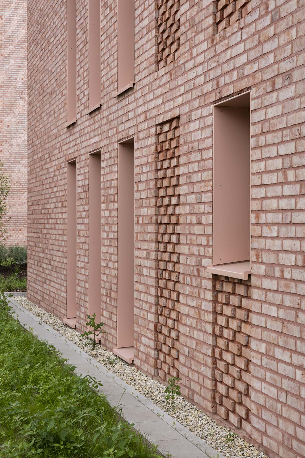 Sporthochschule Köln kadawittfeldarchitektur Detail Fassade  Architekturfotografie Jens Kirchner