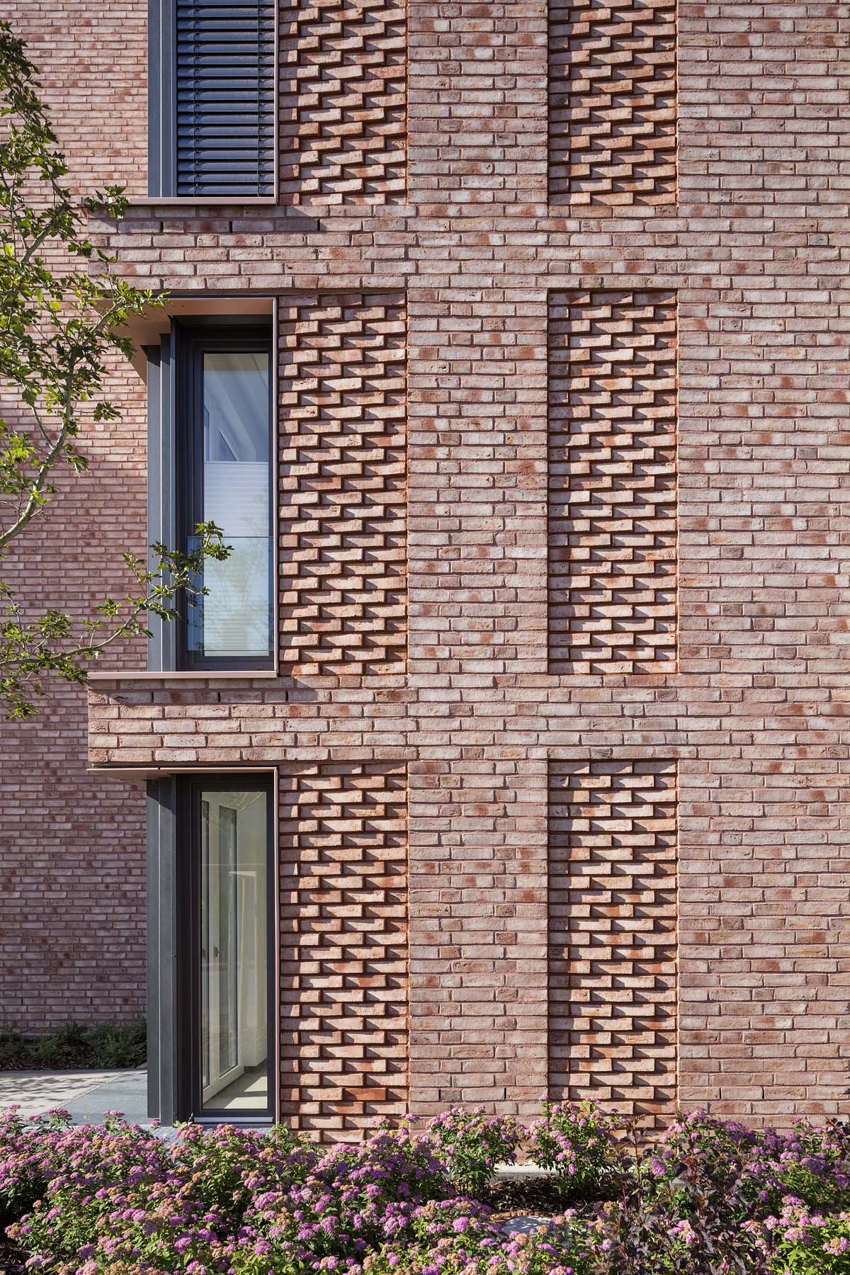 Sporthochschule Köln kadawittfeldarchitektur  Detail Fassade  Architekturfotografie Jens Kirchner