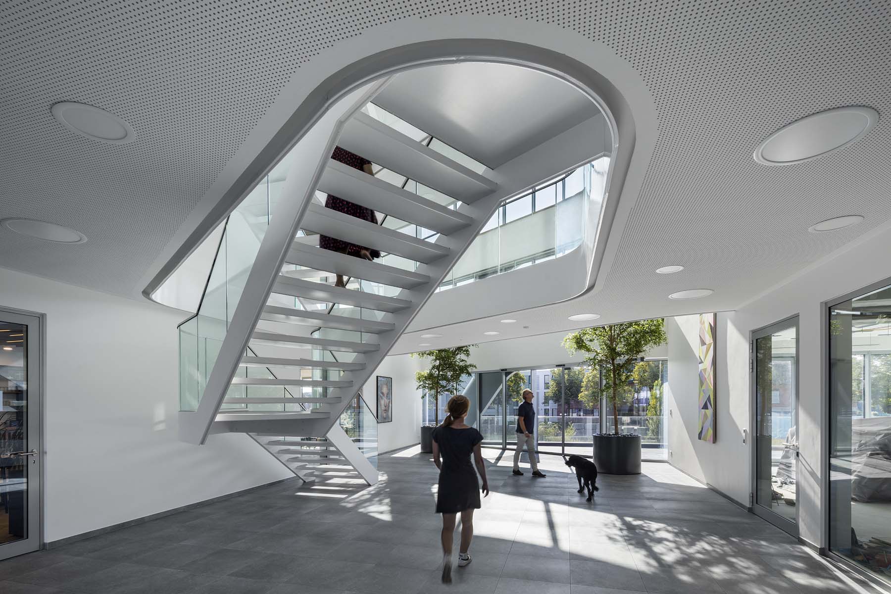 Environ Rheine Kresings Architekten Foyer Treppenhaus Architekturfotografie Jens Kirchner