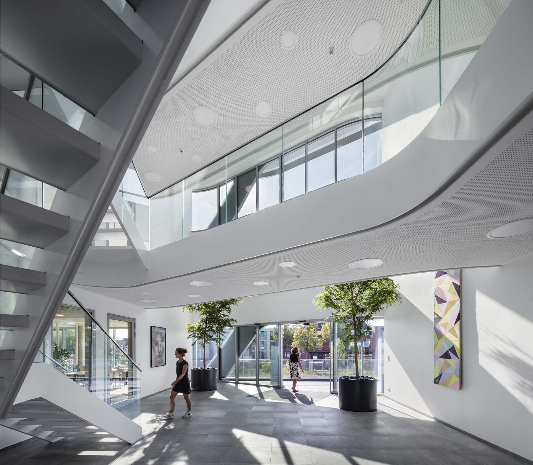 Environ Rheine Kresings Architekten Foyer Treppenhaus Architekturfotografie Jens Kirchner