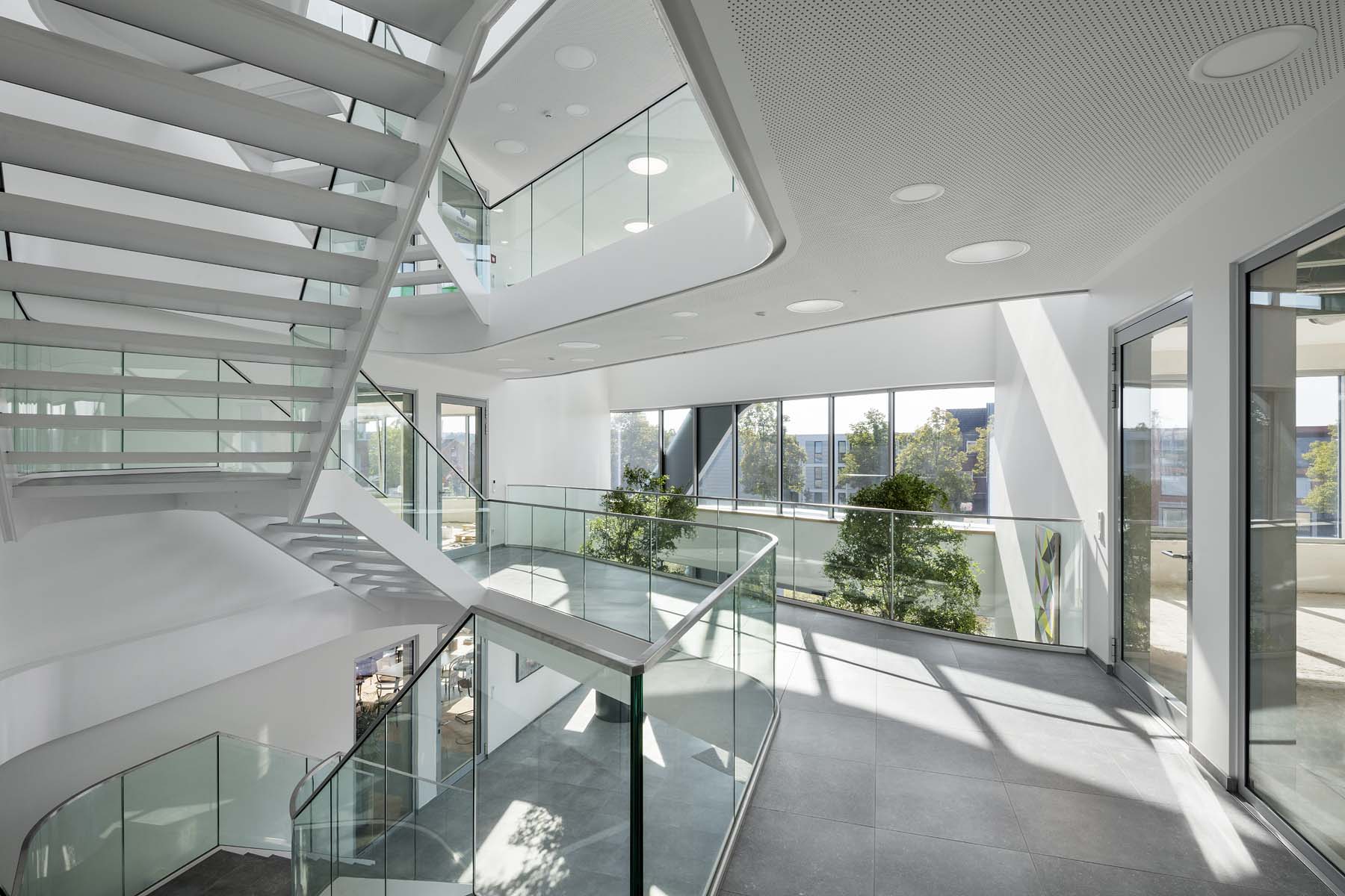 Environ Rheine Kresings Architekten Foyer Treppenhaus Architekturfotografie Jens Kirchner