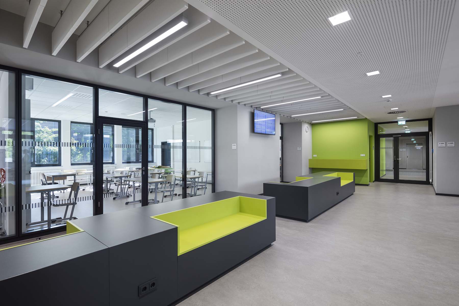 Schule Krefeld Hahn Helten Architekten       	 Architekturfotografie Jens Kirchner