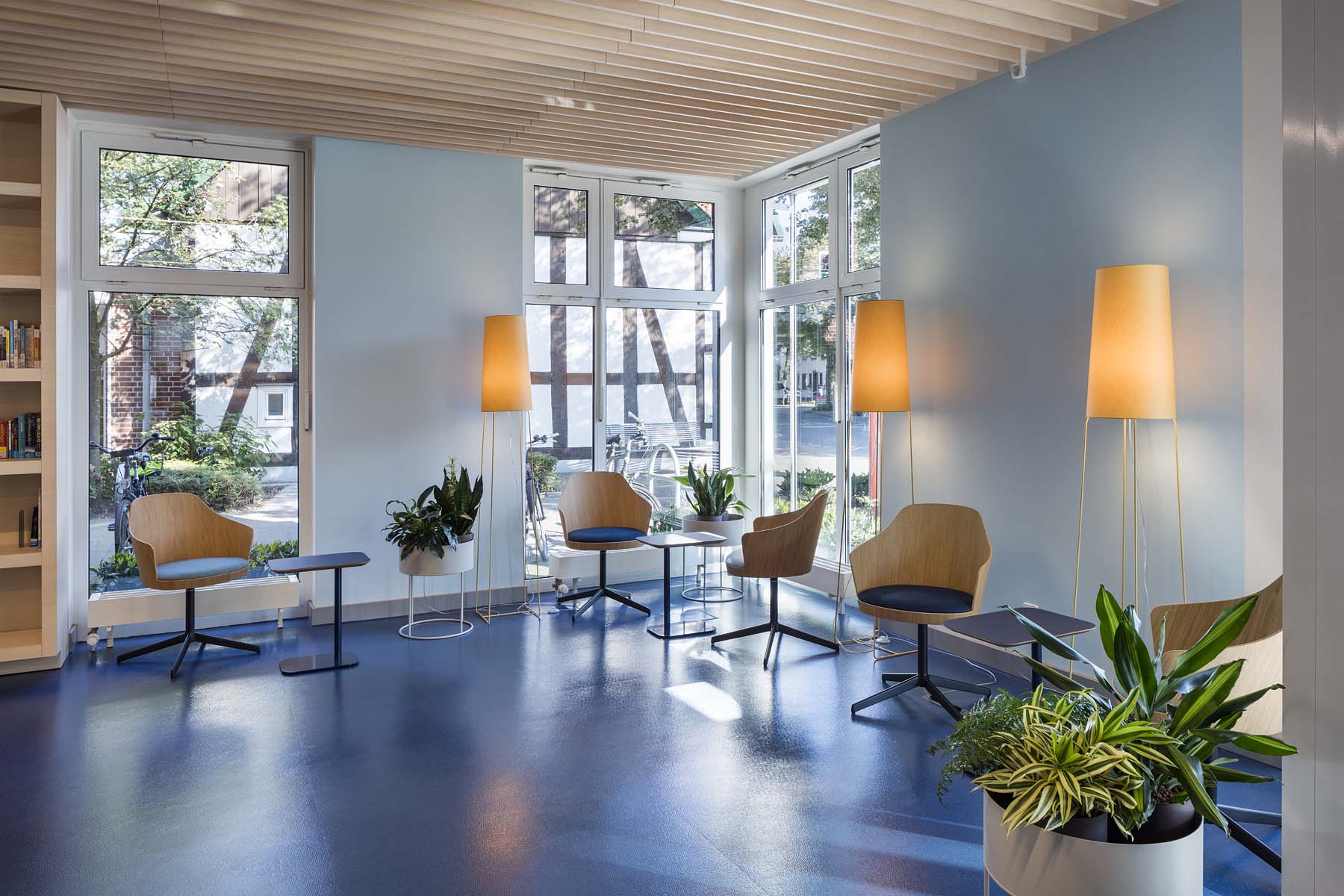 Bibliothek Verl UKW Innenarchitekten       	 Architekturfotografie Jens Kirchner