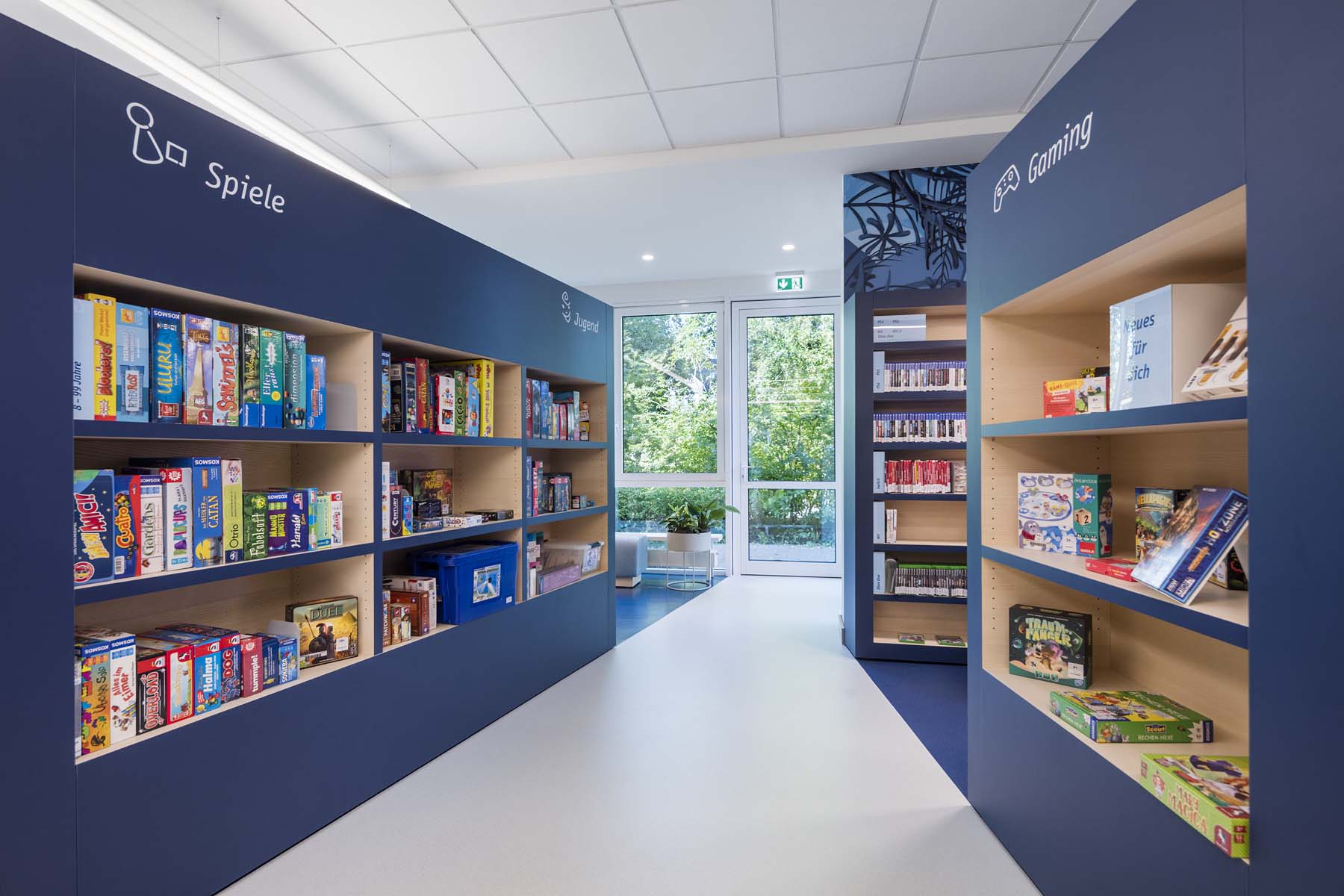 Bibliothek Verl UKW Innenarchitekten       	 Architekturfotografie Jens Kirchner