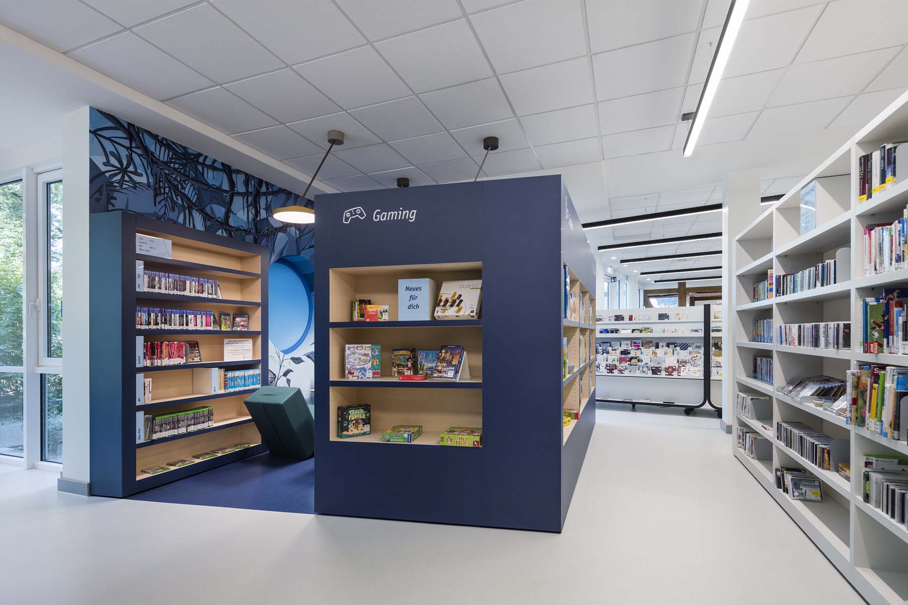 Bibliothek Verl UKW Innenarchitekten       	 Architekturfotografie Jens Kirchner