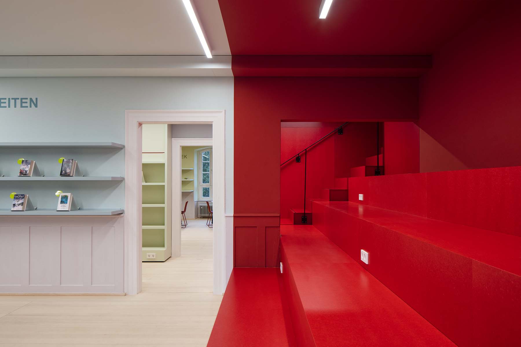 Bibliothek Waldshut  UKW Innenarchitekten Interior Innenarchitektur Architekturfotografie Jens Kirchner