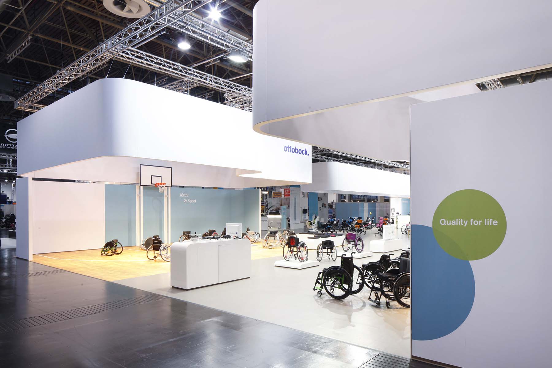 Ottobock Messestand Rehacare Düsseldorf