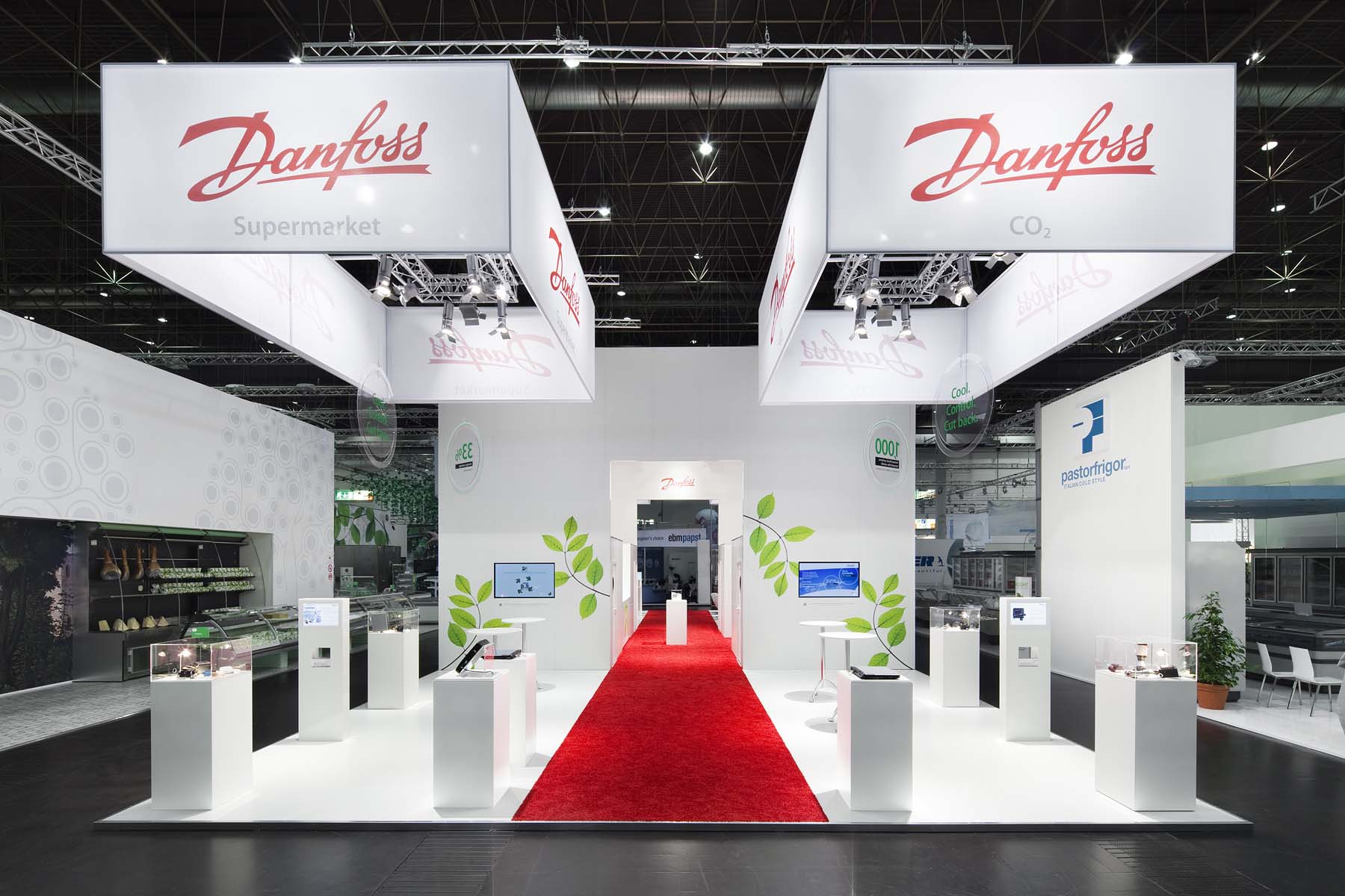 Danfoss Messestand Messe Düsseldorf Frontansicht